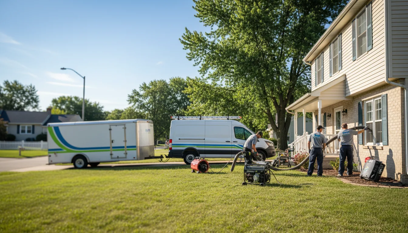 Flooded Basement Restoration And Cleanup With Repair in Hubbell, MI near me